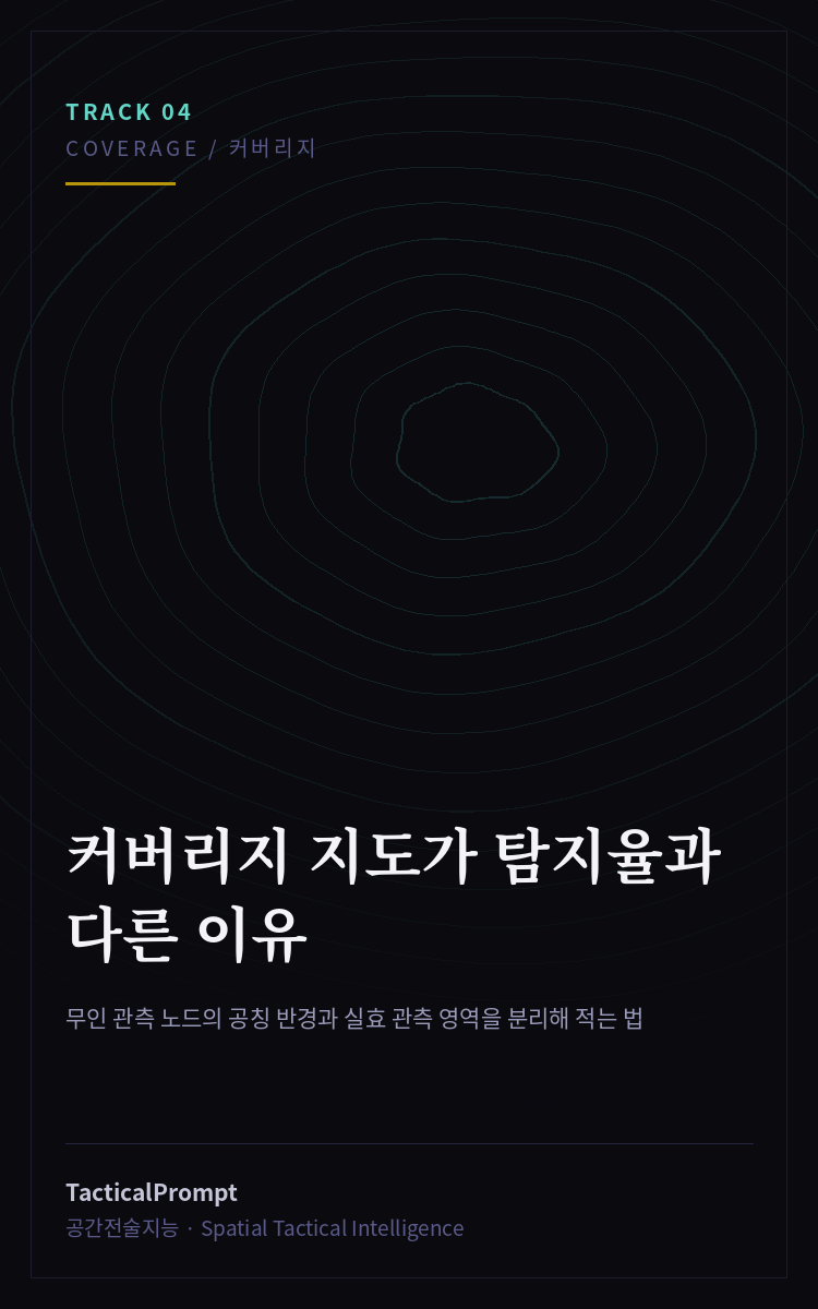 커버리지 지도가 탐지율과 다른 이유 — 칼럼 대표 이미지